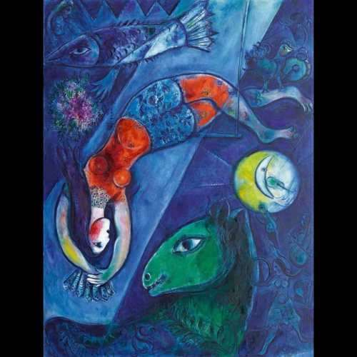 Chagall le cirque bleu